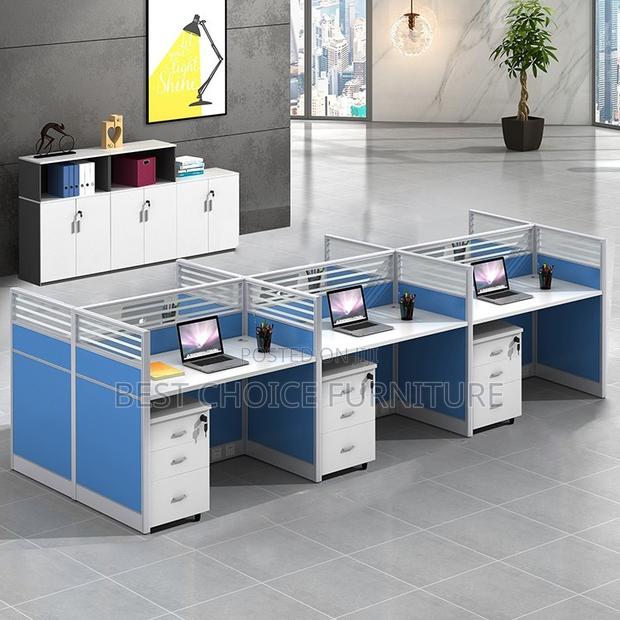 Office Workstations; Collaborative 6-Seater Multi-Coloured Office Desk - thumbnail 13
