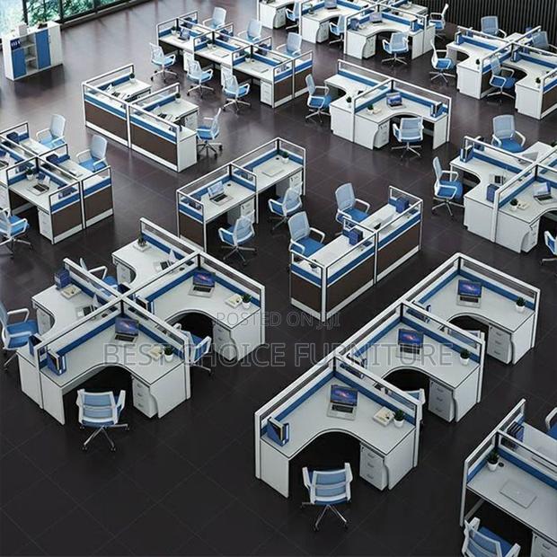 Office Workstations; Collaborative 6-Seater Multi-Coloured Office Desk - thumbnail 17