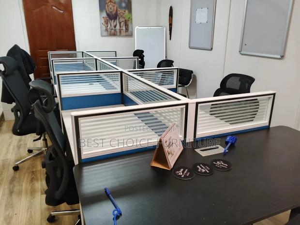 Office Workstations; Collaborative 6-Seater Multi-Coloured Office Desk - thumbnail 18