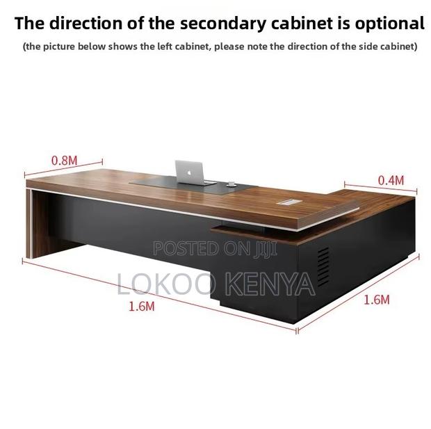 Office Desk; 2 M L Shape Ceo's Executive Work Desk - thumbnail 5