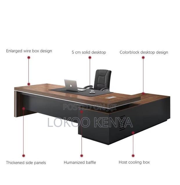 Office Desk; 2 M L Shape Ceo's Executive Work Desk - thumbnail 6