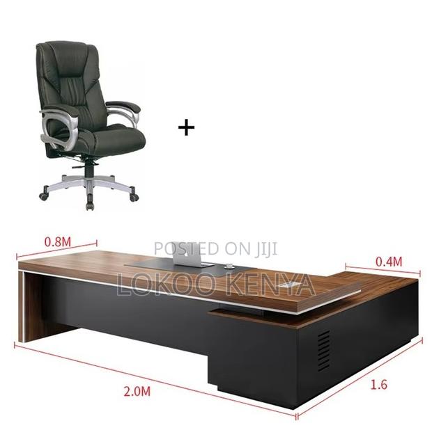 Office Desk; 2 M L Shape Ceo's Executive Work Desk - thumbnail 8