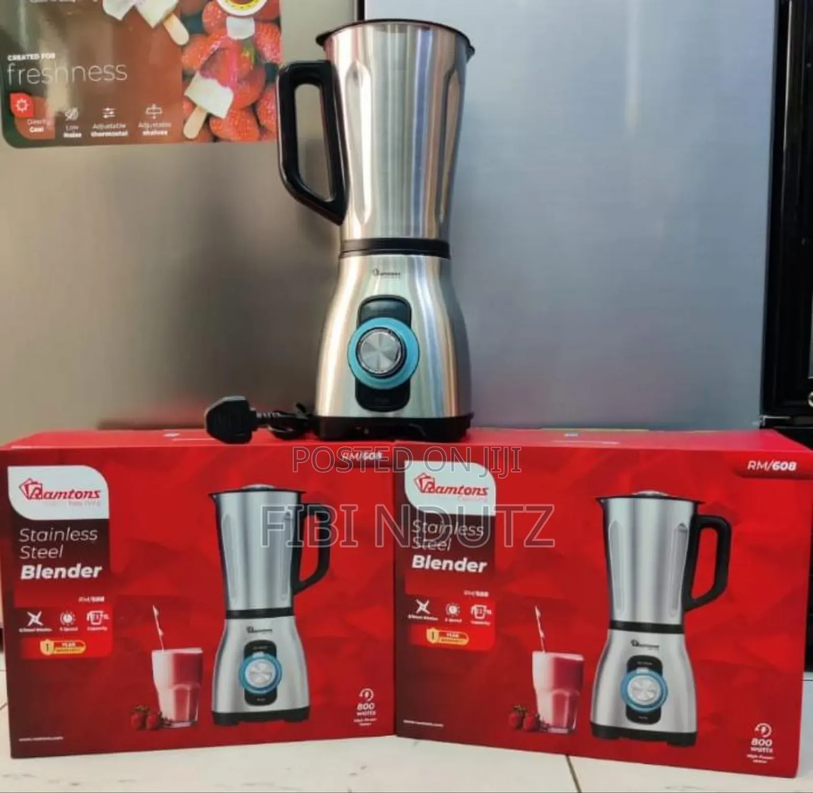 Ramtons 3 in 1 Blender Stainless Steel Jar/Ramtons Vlender