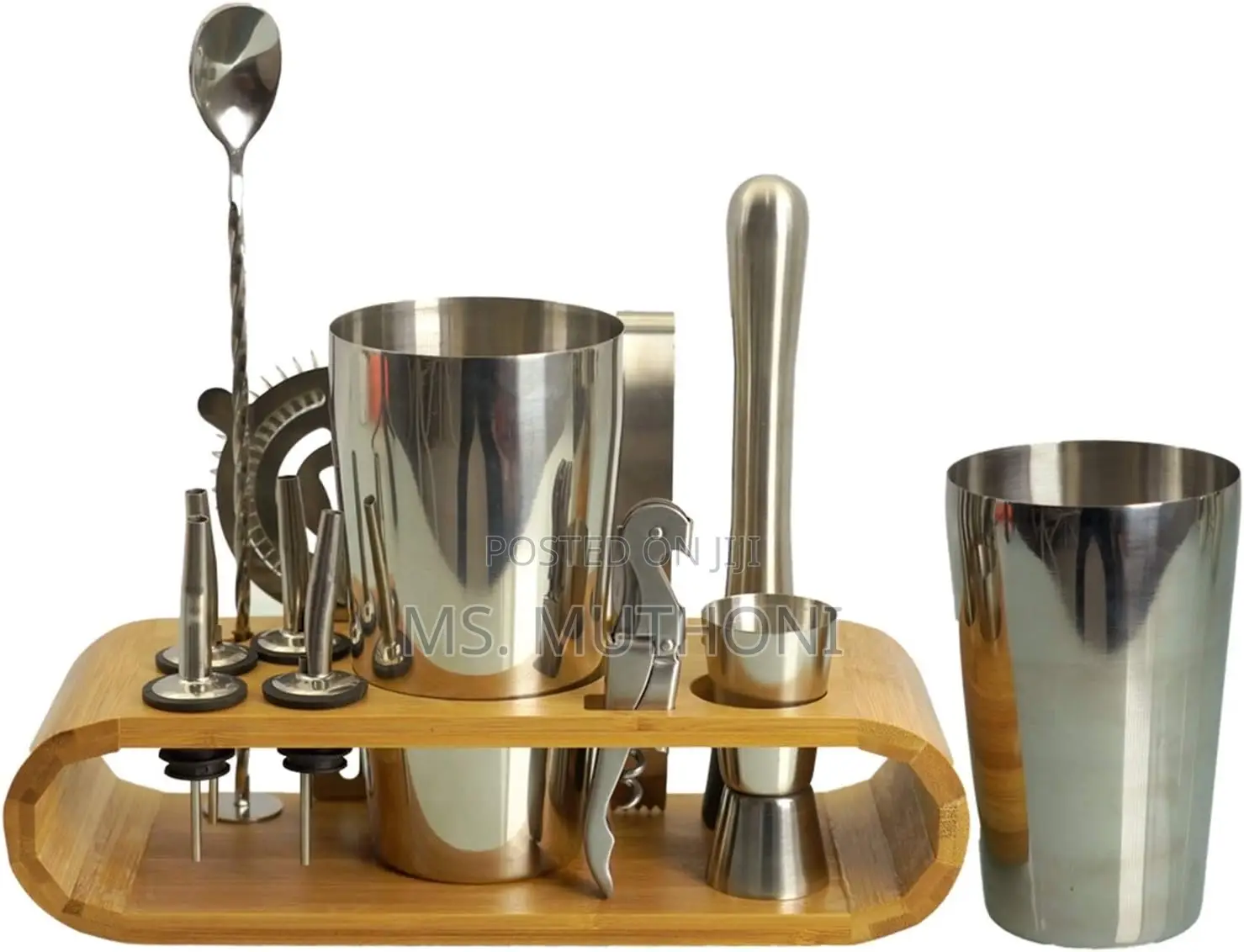 12pc Stainless Steel Tin on Tin Bar Cocktail Set Now Available