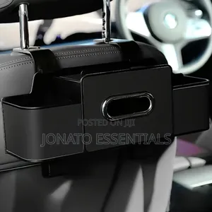 Car Seat Back Storage Box Tissue Holder Organizer - Premium Leather