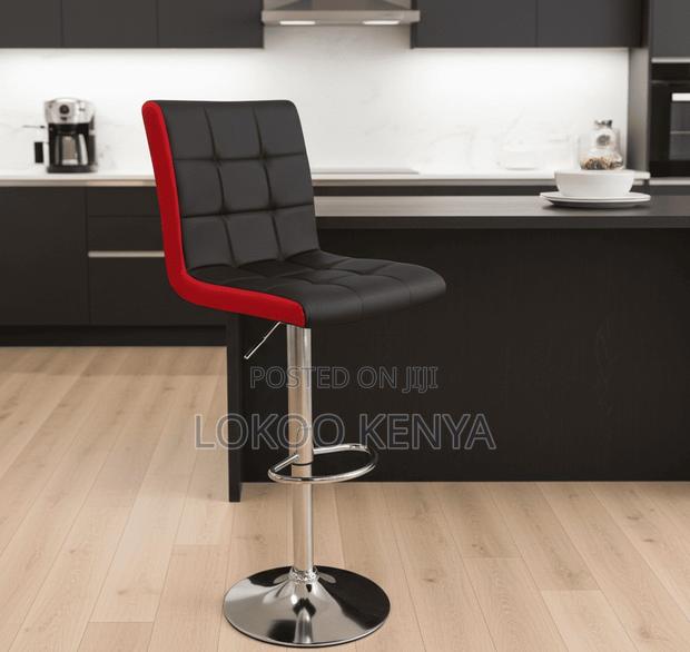 Stool; Counter Height Leather Swivel Barstool