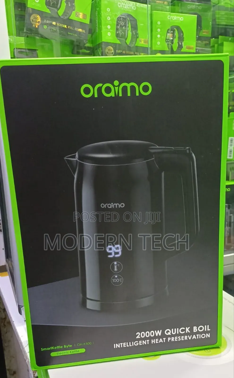 Oraimo Smartkettle Byte 2000w 304 Stainless Steel Electric Kettle