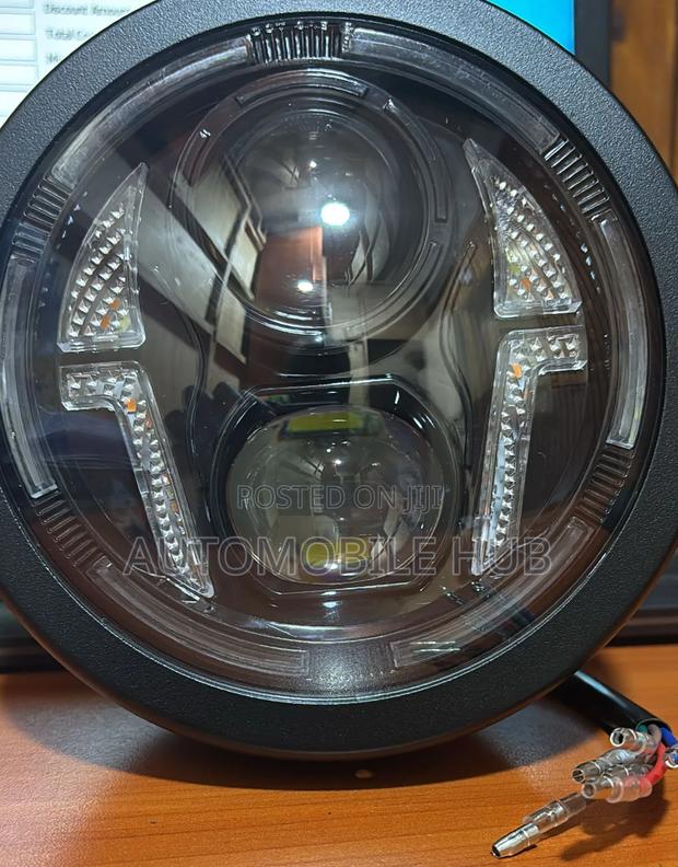 Premium Led Projector Headlight With Halo Ring DRL - main view