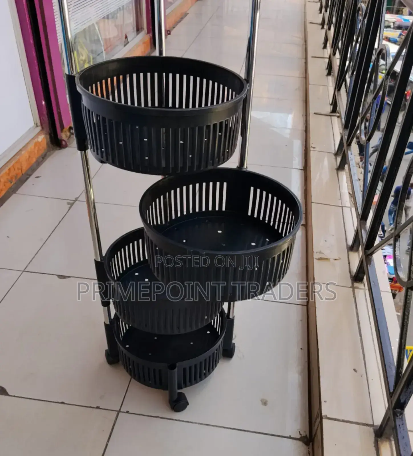 Round Foldable Rack 5 Layers – Space-Saving Storage Organizer