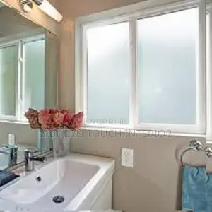 Frosted Window Film for Bathroom Privacy