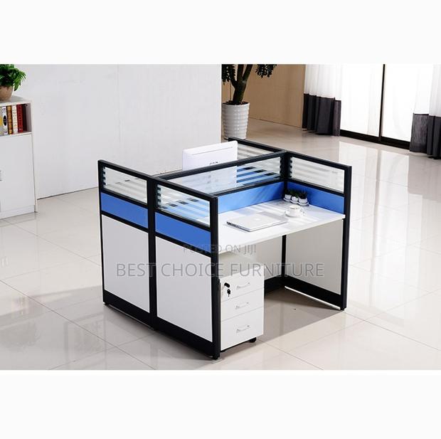 Office Workstations; Modern 2-User Multi-Coloured Office Workstation - thumbnail 4
