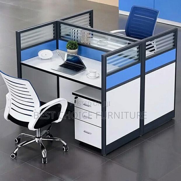 Office Workstations; Modern 2-User Multi-Coloured Office Workstation - thumbnail 6