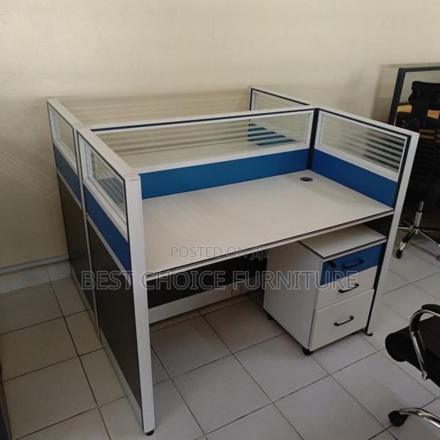 Office Workstations; Modern 2-User Multi-Coloured Office Workstation - thumbnail 9