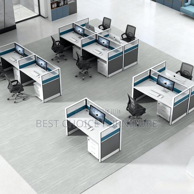 Office Workstations; Modern 2-User Multi-Coloured Office Workstation - thumbnail 16