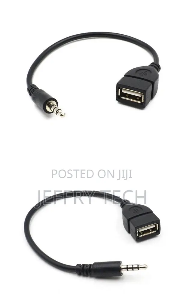 3.5mm Male Audio Aux Jack to Usb 2.0 Type a Female Otg Converter Ad
