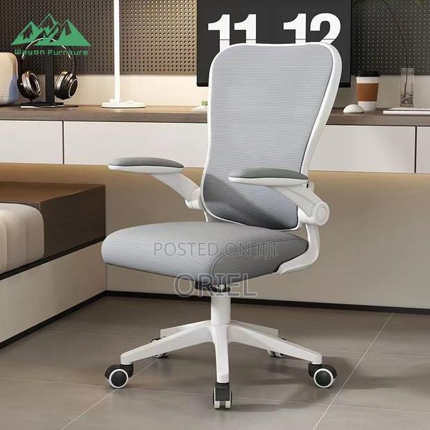 Office Chair : Gray Mesh Office Chair - thumbnail 2
