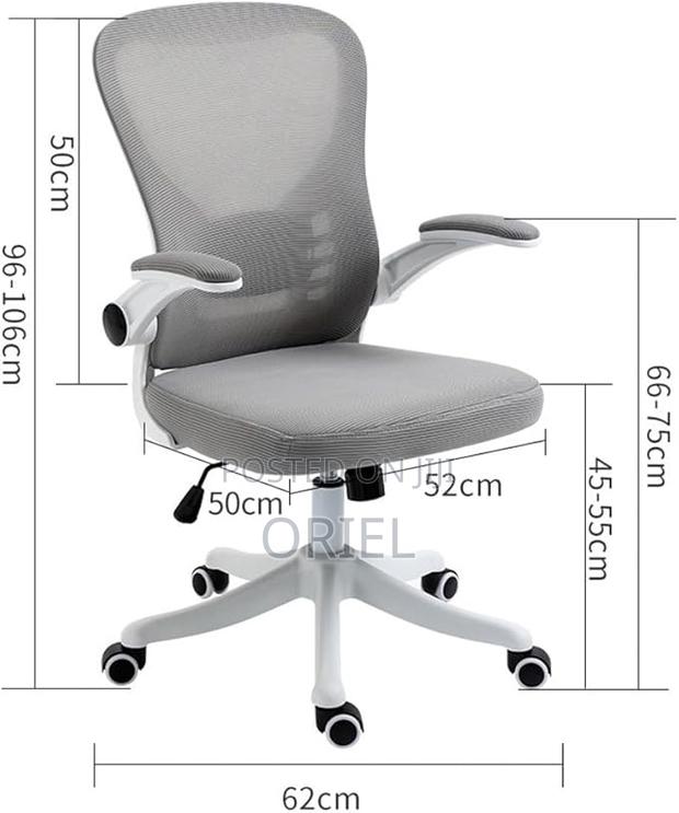 Office Chair : Gray Mesh Office Chair - thumbnail 6