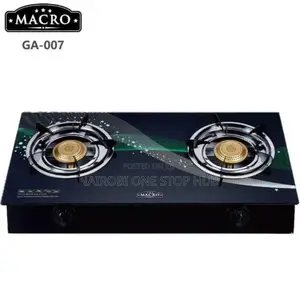 Macro Glass Top 2-Burner Gas Cooker