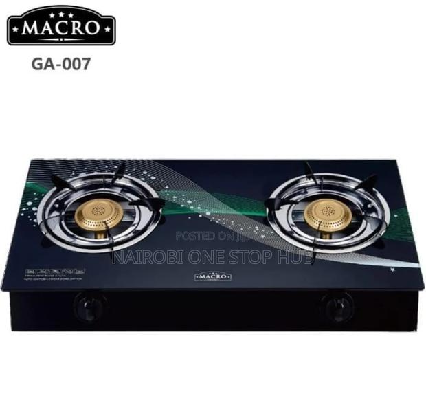Macro Glass Top 2-Burner Gas Cooker