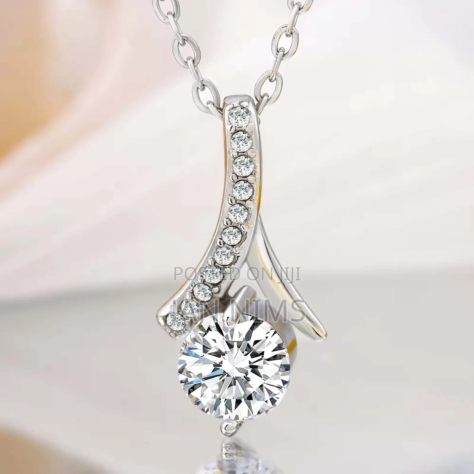 Stainless Steel Gold/Silver Chain Waterdrop Pendant, Hypoallergic