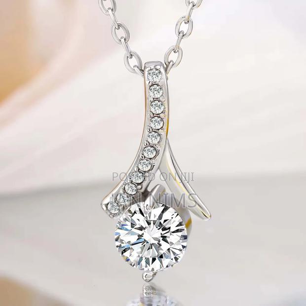 Stainless Steel Gold/Silver Chain Waterdrop Pendant, Hypoallergic - main view