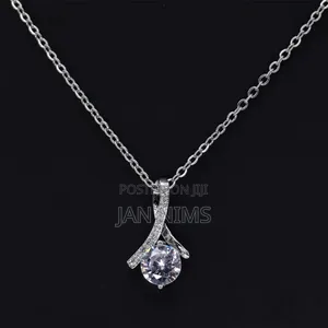 Stainless Steel Gold/Silver Chain Waterdrop Pendant, Hypoallergic