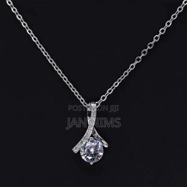 Stainless Steel Gold/Silver Chain Waterdrop Pendant, Hypoallergic - thumbnail 4