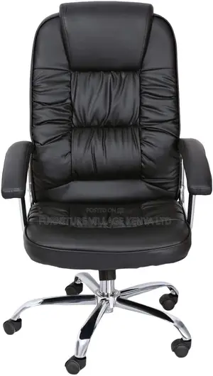 Office Chair High Back, Pu Leather, Black