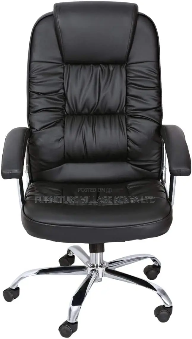Office Chair High Back, Pu Leather, Black