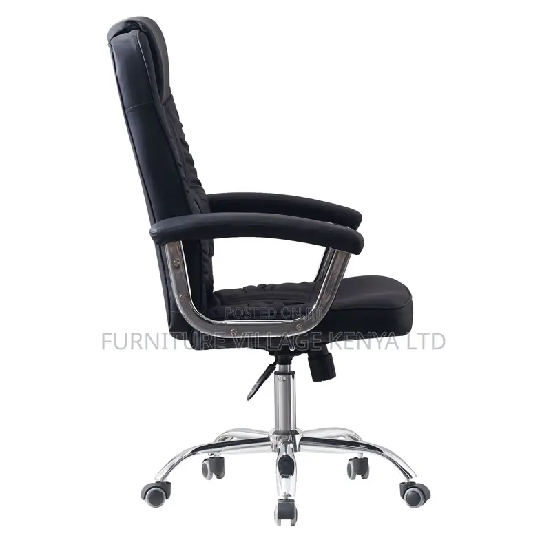 Office Chair High Back, Pu Leather, Black