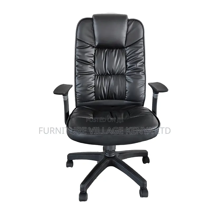 Office Chair High Back, Pu Leather, Black