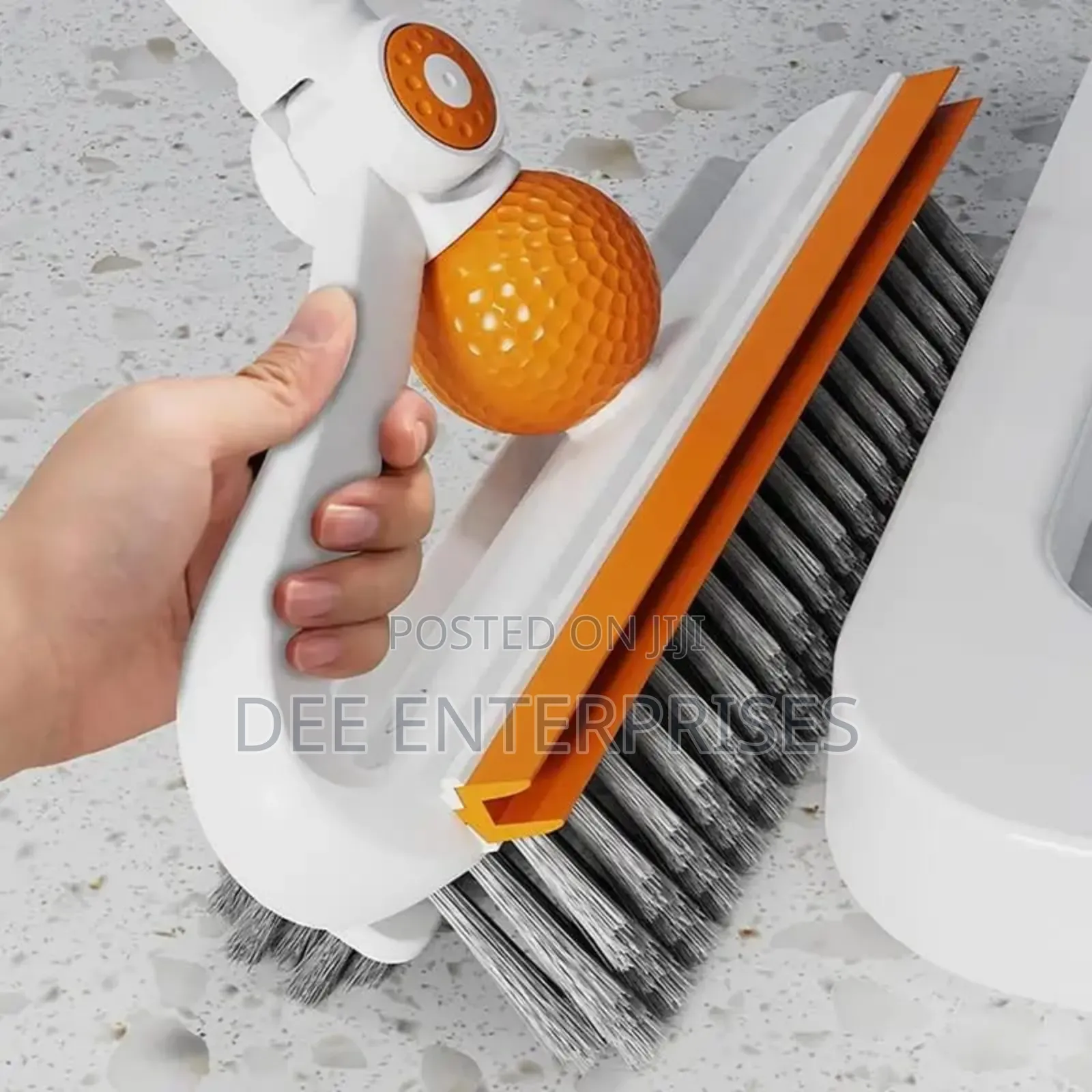 3-in-1 Floor Scrubbing v- Shaped Brush, Broom Squeegee