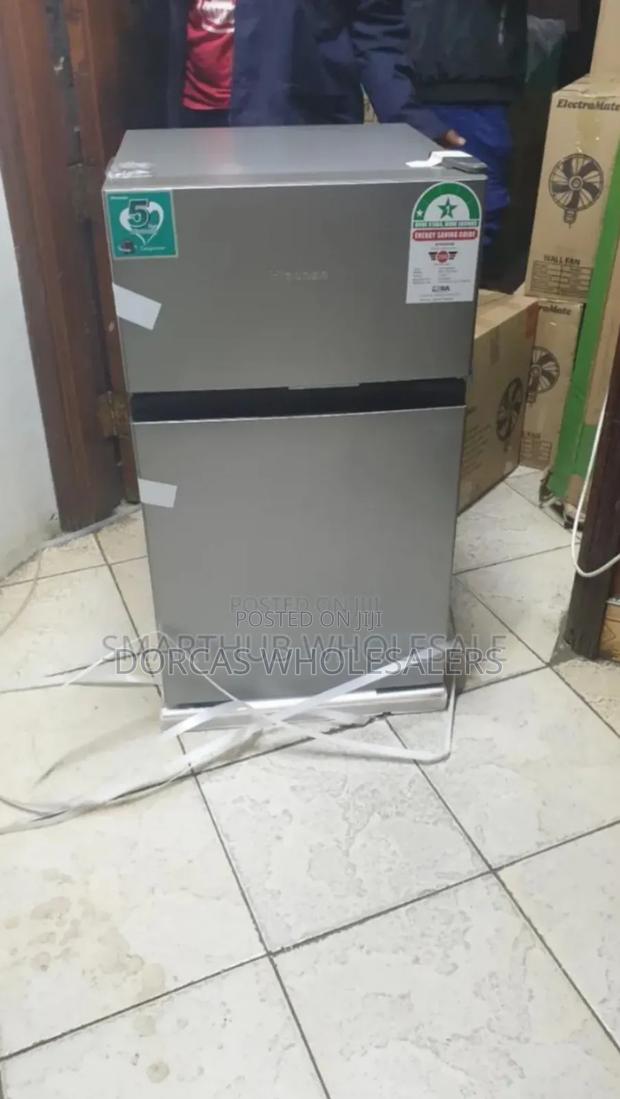 With 2 Double Doors Hisense 91litres. Fridge - main view