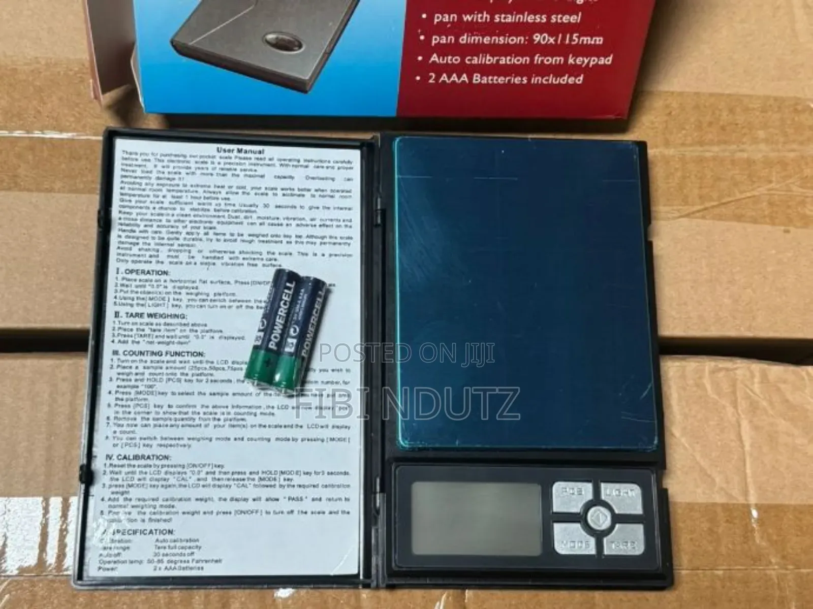 Notebook Portable Digital Scale