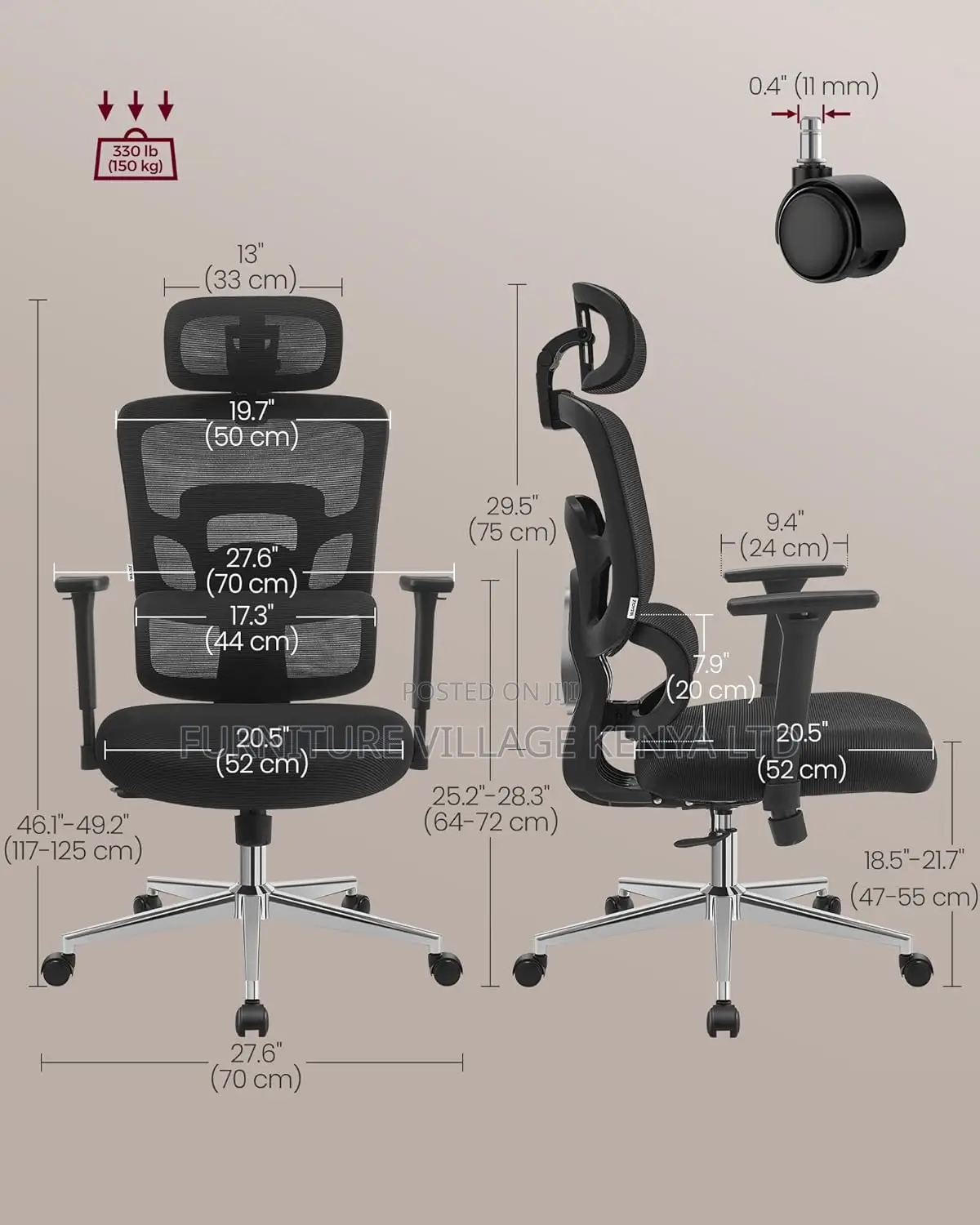 Orthopedic Office Chairs With Lumbar Support
