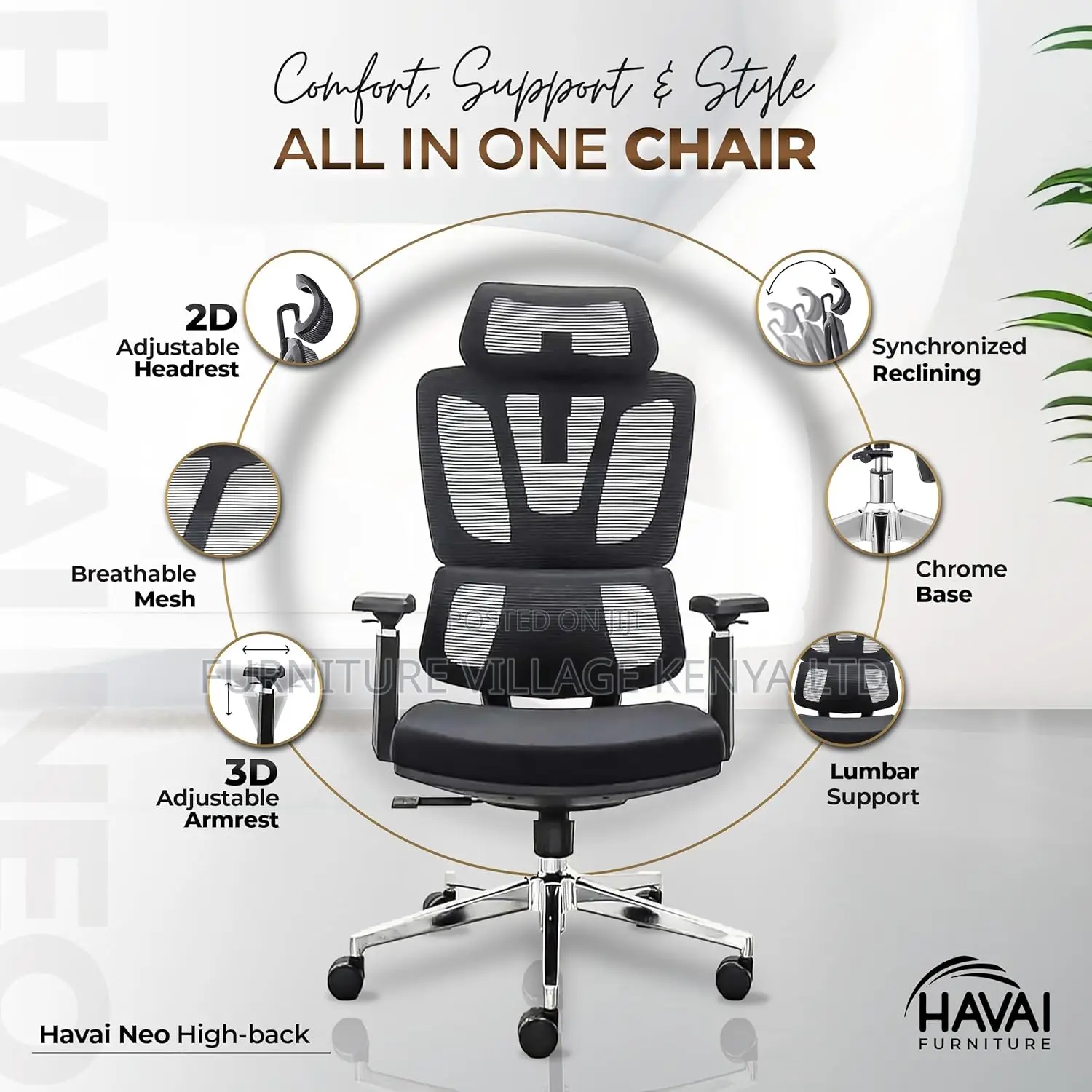 Orthopedic Office Chairs With Lumbar Support
