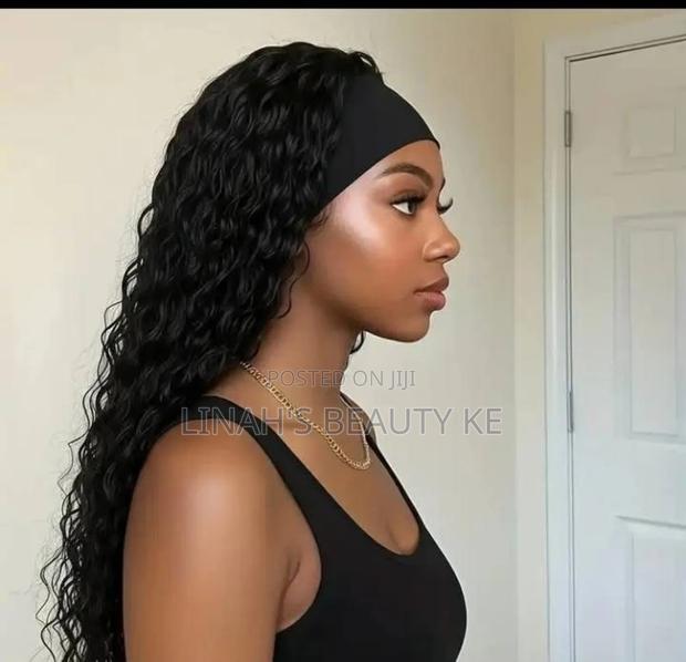 Human Hair Blend Band Wogs 22" - thumbnail 2