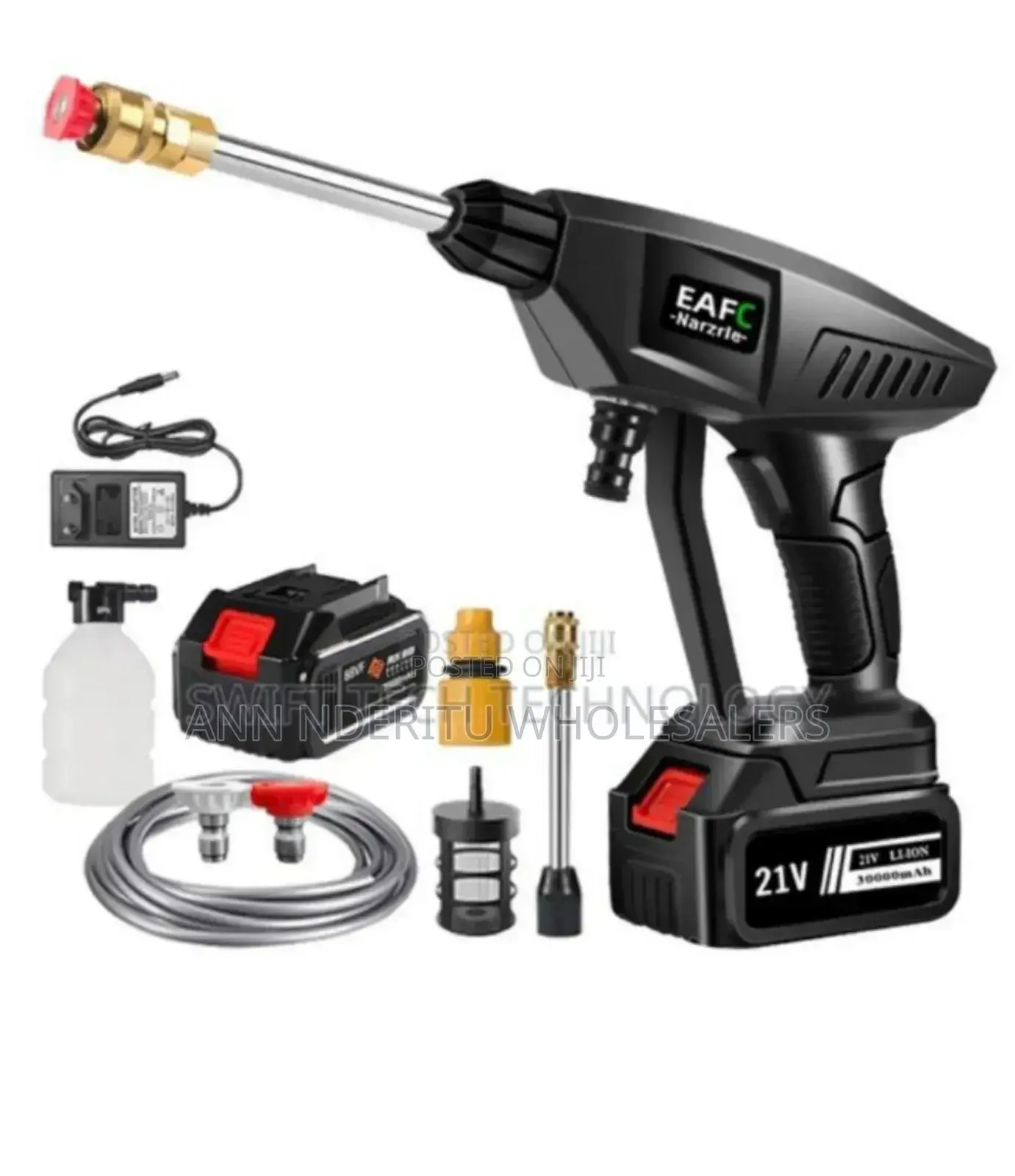 Rechargeable Car Gun Washer. Good Pressure
