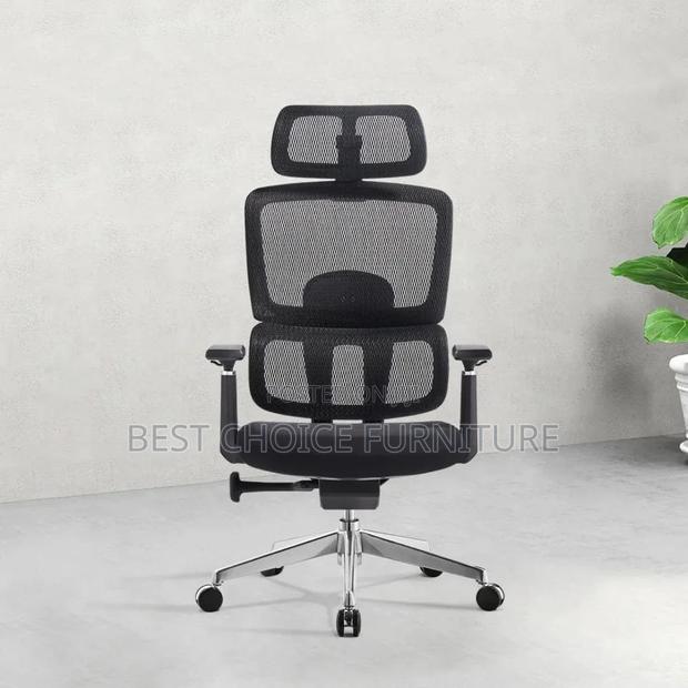 Office Chairs; Executive Mesh Chair With Lumbar Support - thumbnail 7