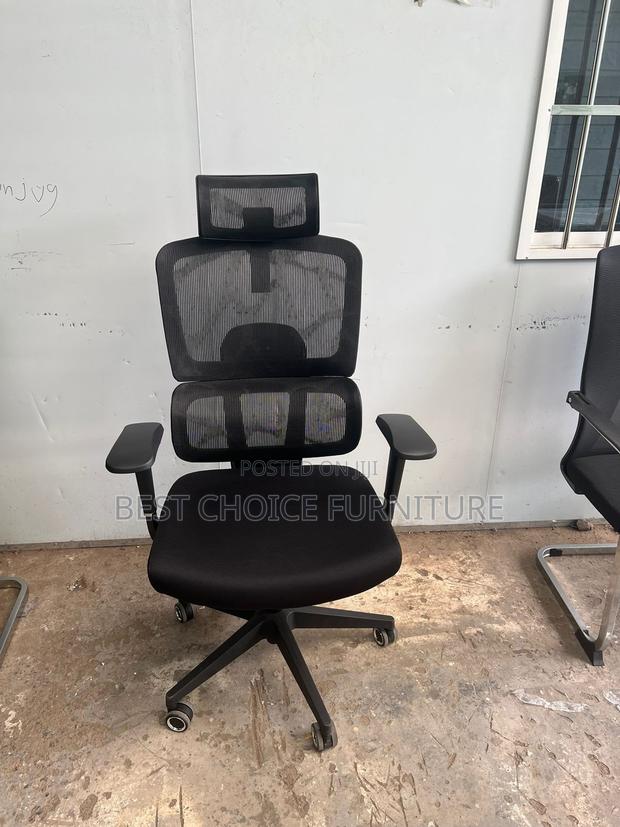 Office Chairs; Executive Mesh Chair With Lumbar Support - thumbnail 14
