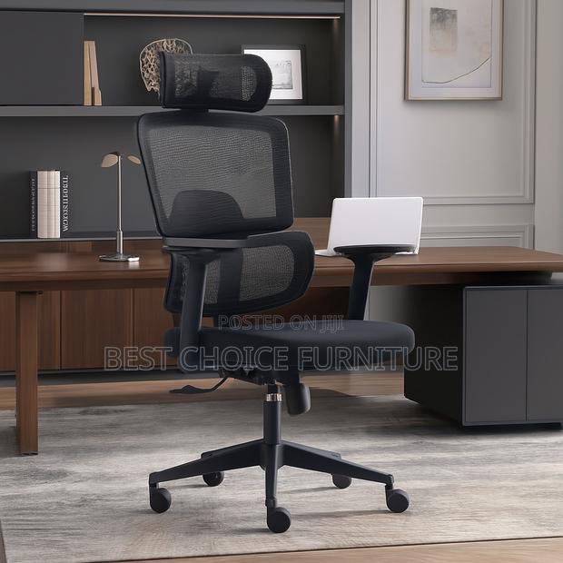 Office Chairs; Executive Mesh Chair With Lumbar Support - thumbnail 15