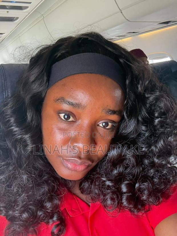 Human Hair Band Wig Curly