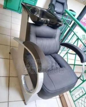 Colour Black Executive Barber Chair. With Sink - thumbnail 2