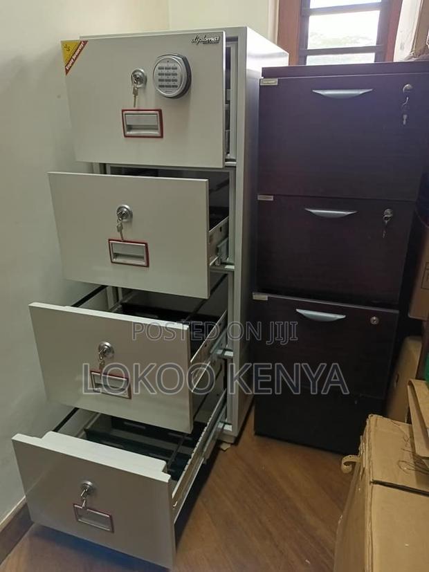 Office Cabinet; Lockable 4 Drawer Fireproof Office Cabinet - thumbnail 3