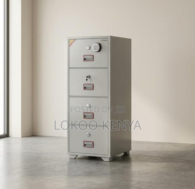 Office Cabinet; Lockable 4 Drawer Fireproof Office Cabinet - thumbnail 6