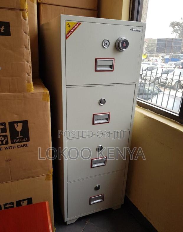 Office Cabinet; Lockable 4 Drawer Fireproof Office Cabinet - thumbnail 9