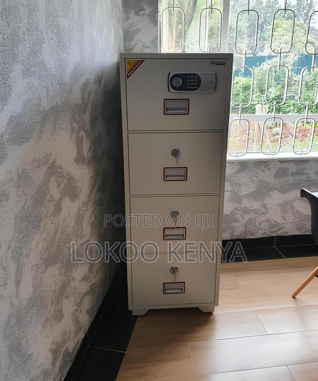 Office Cabinet; Lockable 4 Drawer Fireproof Office Cabinet - thumbnail 12