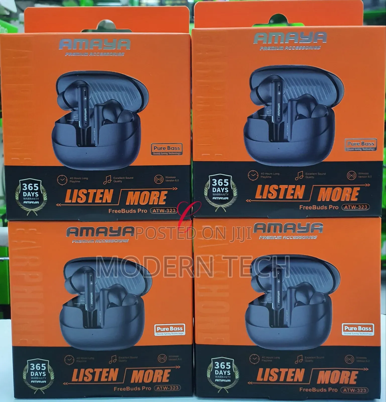 Amaya Freebuds Pro Atw-323 *40hrs Playtime* Pure Bass Earbuds