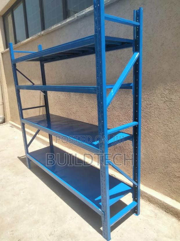 2m Height Blue Warehouse Storage Shelving - thumbnail 3