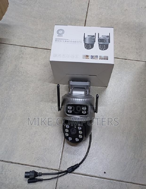 V380 Pro Dual Lens 4mp Wifi CCTV Camera Outdoor Ip66 Security Camera - main view